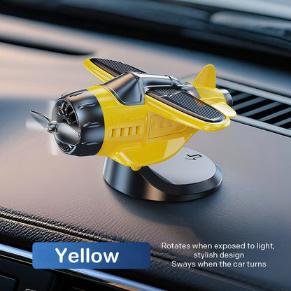 🔥Ornements pour voiture en forme d'avion à énergie solaire