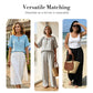 ⏳Offre à durée limitée⏰Ensemble 2 pièces pour femme (haut et pantalon à cordon) – Coupe ample, confortable et idéal pour se détendre ou pour un look de tous les jours 🌸