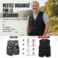 Gilet multifonctionnel d'extérieur en soie glacée