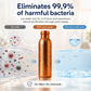 ❄️Promotion « Summer Fresh » : 50 % de réduction !💧Gourde haut de gamme en cuivre massif à 100 % – Sans plastique et inspirée de l'Ayurveda