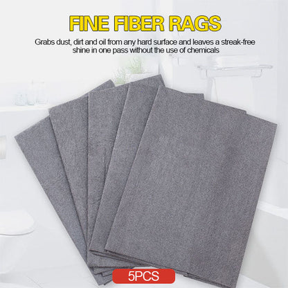 🧽✨ PROMO -50% ! Lot de 5 Chiffons Magiques Épais – Sans Traces, Sans Produits Chimiques & Lavable à l’Infini