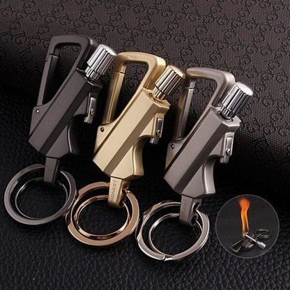 🔥💖 PROMO -50% ! Porte-clés Briquet à Silex – Étanche, Rechargeable & 10 000 Utilisations | Survie, Camping & Cadeau (4 Modèles)