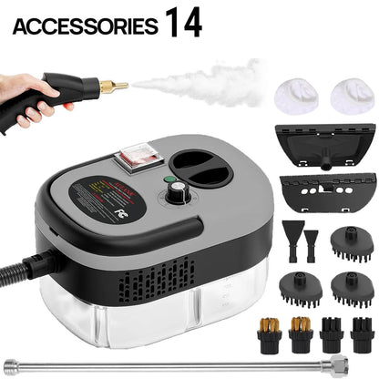 🌞Le printemps arrive : 50 % de réduction !💧Nettoyeur vapeur à main professionnel 2500 W – 6 niveaux – Nettoyage et dégraissage sans produits chimiques – Pour la cuisine, la salle de bain et la voiture – Haute température et haute pression