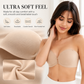Soutien-gorge sans armatures, à bretelles amovibles et à fronces
