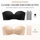 Soutien-gorge sans armatures, à bretelles amovibles et à fronces