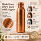 ❄️Promotion « Summer Fresh » : 50 % de réduction !💧Gourde haut de gamme en cuivre massif à 100 % – Sans plastique et inspirée de l'Ayurveda