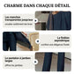 Deux-pièces pour femmes : Charmant top asymétrique & pantalon à jambes larges