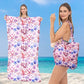 🏖️ Serviette de plage et sac à dos 2 en 1 – se transforme en sac à cordon – légère, anti-sable, avec poche zippée – idéale pour la piscine et les voyages