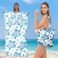 🏖️ Serviette de plage et sac à dos 2 en 1 – se transforme en sac à cordon – légère, anti-sable, avec poche zippée – idéale pour la piscine et les voyages