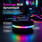 Enceinte Bluetooth Portable avec Lumières RGB et Support Téléphone