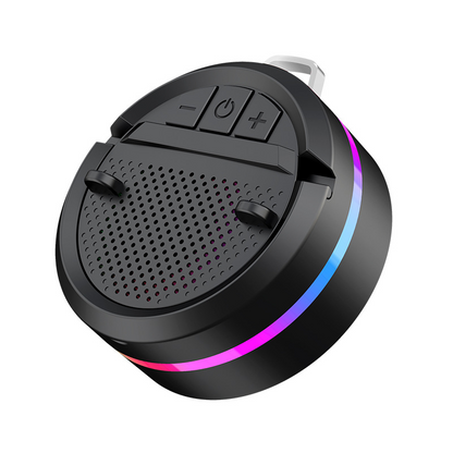 Enceinte Bluetooth Portable avec Lumières RGB et Support Téléphone