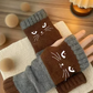 🎁 Promotion du dernier jour 49 % DE RÉDUCTION 🐱 Gants tricotés pour femmes avec motif chat — Pour des mains au chaud et des doigts libres 🧶