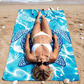 🏖️ Serviette de plage et sac à dos 2 en 1 – se transforme en sac à cordon – légère, anti-sable, avec poche zippée – idéale pour la piscine et les voyages