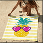 🏖️ Serviette de plage et sac à dos 2 en 1 – se transforme en sac à cordon – légère, anti-sable, avec poche zippée – idéale pour la piscine et les voyages