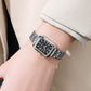 🔥🎁 PROMO FLASH 50% ! Montre Bracelet Quartz Femme Luxe – Boîtier Rectangulaire, Cadran Dégradé, Aiguilles Délicates, Style Moderne & Sophistiqué ✨