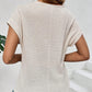 👕 OFFRE LIMITÉE : 50 % DE RÉDUCTION ! ✨ Haut en maille ajourée – Respirant, mailles douces et 6 couleurs naturelles 🍃