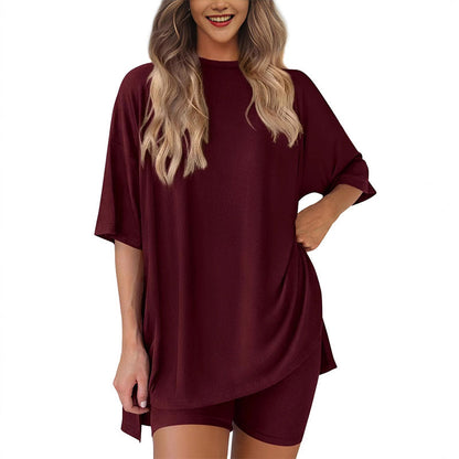 ⏳💥👕 PROMO LIMITÉE -50% ! Ensemble 2 Pièces Ample & Décontracté – Manches Courtes & Short, 6 Couleurs (S-4XL)