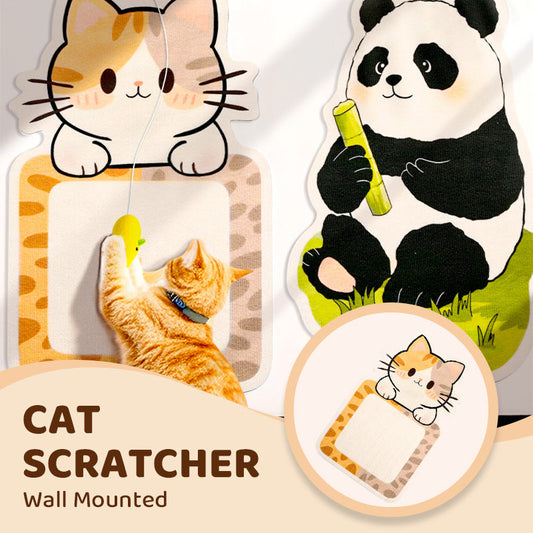 🐱🖼️ Griffoir Murale Sans Perçage – Laine Feltre Durable, Jouets Intégrés & Gain de Place (Idéal pour Chats Griffeurs !)