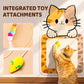 🐱🖼️ Griffoir Murale Sans Perçage – Laine Feltre Durable, Jouets Intégrés & Gain de Place (Idéal pour Chats Griffeurs !)