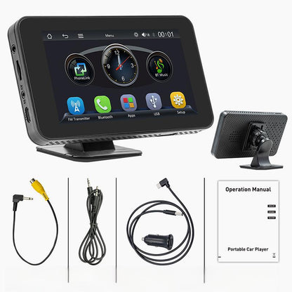 Lecteur Multimédia pour Voiture 4,7" – Écran Tactile HD, Bluetooth 5.0 & Caméra de Recul USB 🚗🎧