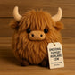 DE RÉDUCTION🎁Peluche vache des Highlands pour soutien émotionnel🎉