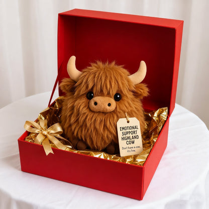 DE RÉDUCTION🎁Peluche vache des Highlands pour soutien émotionnel🎉