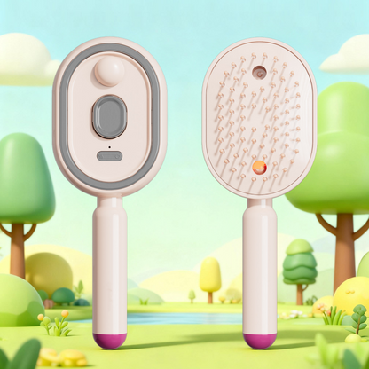 💆‍♀️ 50% DE RÉDUCTION ! 🎉 Brosse Électrique Cheveux – Spray Hydratant, Massage & Lissant Instantané ✨📦