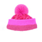 Bonnet d'hiver à pompon et paillettes scintillantes