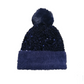 Bonnet d'hiver à pompon et paillettes scintillantes