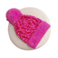 Bonnet d'hiver à pompon et paillettes scintillantes