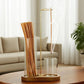 2 in 1 Incense & Candle Holder Natural Wood Base Aromatherapy Diffuser