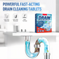 ✨ ACHETEZ-EN 2, OBTENEZ-EN 1 GRATUITEMENT ! 🚰 Pastilles déboucheuses pour canalisations – Déboucheur à action rapide – Sans danger pour les canalisations, élimine les cheveux et la graisse – N'endommage pas les canalisations 🔧