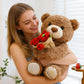 📢📢50 %  DE RÉDUCTION !! ⏰Cadeau ours en peluche avec bouquet de roses