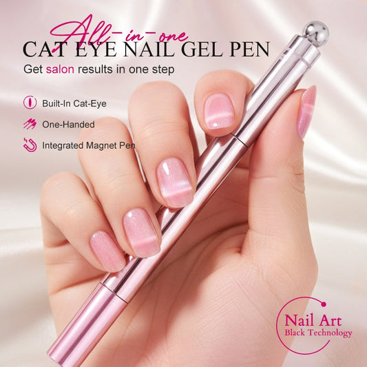 📢📢62 % de réduction !! ⏰Stylo gel tout-en-un pour des ongles « yeux de chat »