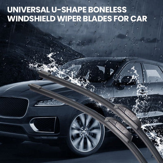 🚗 60% DE RÉDUCTION! 💧 Balais d‘Essuie-glace Universels en Forme de U – Installation Rapide, Nettoyage Parfait & Silencieux 🌧️