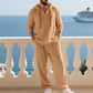 🔥60% DE RÉDUCTION ! Ensemble Homme Décontracté – Sweat & Pantalon Lin, Parfait pour le Quotidien 🏠☀️【Offre Flash】