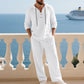 🔥60% DE RÉDUCTION ! Ensemble Homme Décontracté – Sweat & Pantalon Lin, Parfait pour le Quotidien 🏠☀️【Offre Flash】