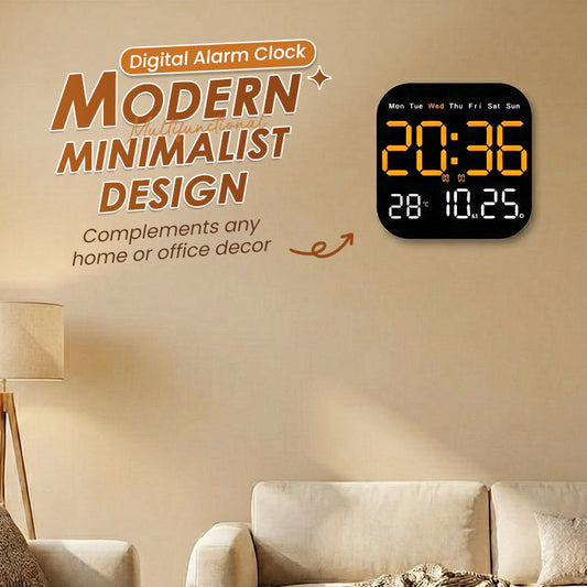 ⏰ 50% DE RÉDUCTION! 🏠 Réveil Numérique Multifonctionnel pour Maison & Bureau – Grand Affichage, Alarme, Calendrier & Température 📅