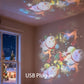 🌊 50 % DE RÉDUCTION ! ✨ Projecteur magique – Images lumineuses tournantes et dynamiques, idéal pour les fenêtres et les murs, crée une ambiance magique 🐠