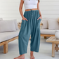 👖✨ 53 % DE RÉDUCTION ! Pantalon uni à jambes larges pour femme – Décontracté, confortable et parfait pour un look à la fois décontracté et élégant 🍂