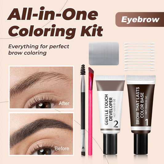 🔥Offre à durée limitée💖Kit professionnel de teinture des sourcils✨ Des sourcils parfaits en quelques minutes – Pas besoin d'aller en institut