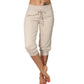 👖 56 % DE RÉDUCTION ! 🔥Pantalon de détente à taille basse avec cordon de serrage – Polyester doux, longueur capri et poches latérales (6 couleurs, S–3XL) 👖🌸