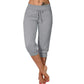 👖 56 % DE RÉDUCTION ! 🔥Pantalon de détente à taille basse avec cordon de serrage – Polyester doux, longueur capri et poches latérales (6 couleurs, S–3XL) 👖🌸