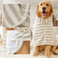 🐕 50 % DE RÉDUCTION ! 🔥 Peignoir pour chien doux, absorbant et à séchage rapide – polaire douillette, fermeture velcro réglable, idéal après le bain ou une promenade sous la pluie 🌧️