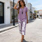 👗53% DE RÉDUCTION ! Ensemble Haut Long & Pantalon Large – Tissu Doux, Look Décontracté ☁️🌿【Offre Limitée】