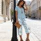 👗53% DE RÉDUCTION ! Ensemble Haut Long & Pantalon Large – Tissu Doux, Look Décontracté ☁️🌿【Offre Limitée】