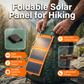 ⚡🔥🌞 PROMO -50% ! Panneau Solaire Portable 10W – Pliable, USB-C, Résistant aux Intempéries & Mousquetons (Noir/Orange/Vert)
