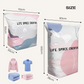 Grands sacs de compression sous vide pour rangement – sans pompe 🧳✨📦