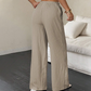 🌞Le printemps arrive : 50 % de réduction !💕Pantalon d'été taille haute « Easy Chic » – Respirant, avec cordon de serrage réglable