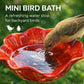 💝Cadeaux Fête des Mères 2026 à -50%🎁🐦 Piquet de jardin en métal fait main avec fleurs – Bain d'oiseaux et décoration extérieure pour les amoureux de la nature 🌸